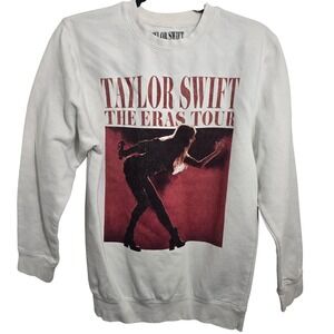 Taylor Swift The Eras Tour Beige Crewneck Sweatshirt International‎ Dates Size S